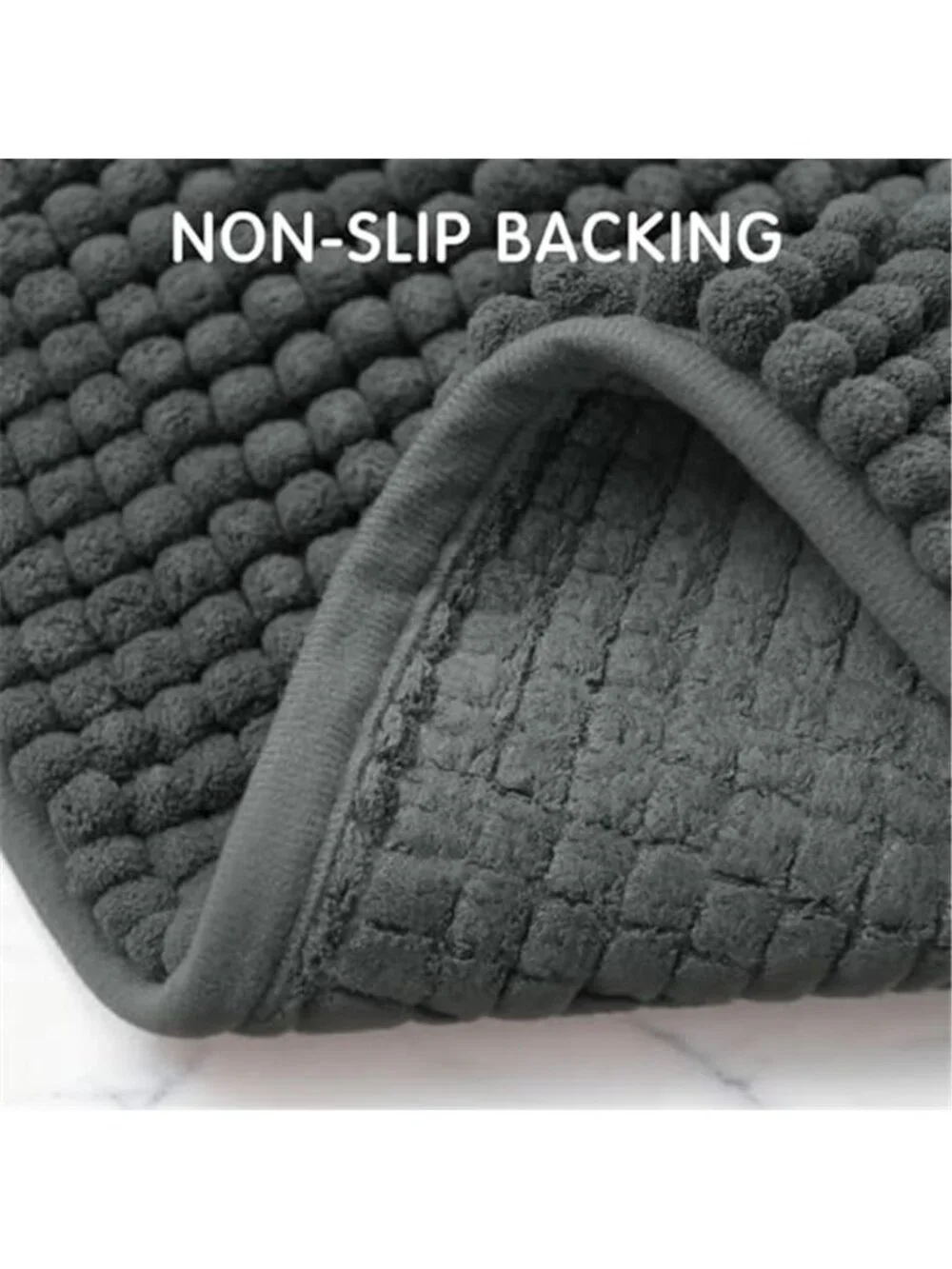 Bath Mat 18x24 Plush Absorbent Non Slip Bathroom Rug Soft Washable Carpet